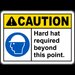 Hard Hat Required Beyond This Sign